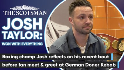 Boxing Champ Josh Taylor reflects on his recent bout before fan meet & greet