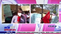 ¡Frente a Presidencial! Pobladores exigen intervención del proyecto habitacional en Lomas del Diamante
