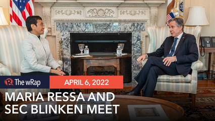 Maria Ressa, US Secretary of State Blinken discuss protection of independent media