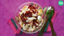 Salade d'endives au chorizo croustillant