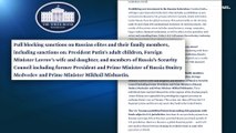 Estados Unidos sanciona a las dos hijas de Putin y veta las nuevas inversiones en Rusia