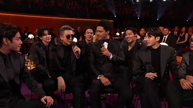 #GRAMMYs #TrevorNoah #BTS TREVOR NOAH Jokes With BTS At The 2022 GRAMMYs