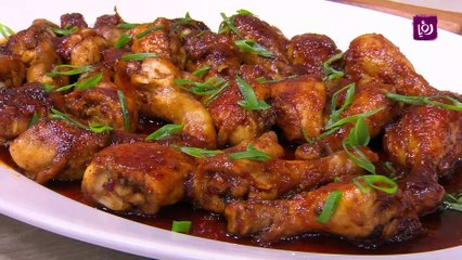 الدجاج بصلصة الصويا صوص