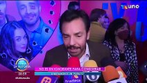 Eugenio Derbez se agarra a cachetadas con Omar Chaparro durante una entrevista