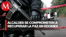 En el Estado de México firmaron un convenio por la inseguridad de la entidad