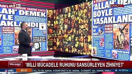 Milli mücadele ruhunu sansürleyen zihniyet