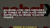 Salmonellose : Des centaines de tonnes de chocolat Kinder rappelées, au moins 15 cas en France