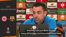 Xavi and Barca not underestimating Eintracht Frankfurt