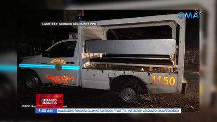 Nakaparadang police patrol car, tinangay sa Alegria, Surigao del Norte | UB