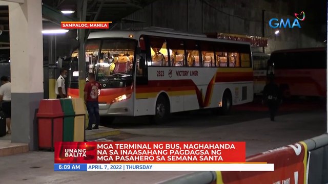 Mga terminal ng bus, naghahanda na sa inaasahang pagdagsa ng mga pasahero sa Semana Santa | UB