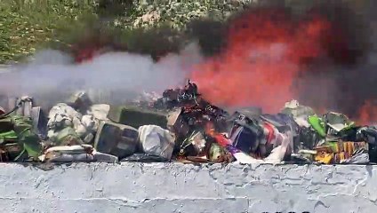 En Tijuana autoridades incineran 4.5 toneladas de drogas decomisadas