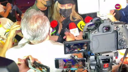 Aracely Arámbula responde entre empujones sobre su relación con Luis Miguel