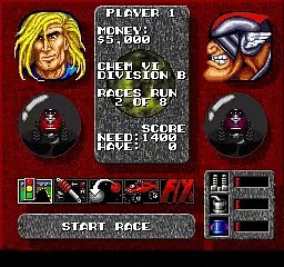 Rock n' Roll Racing online multiplayer - snes