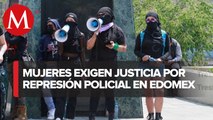 Feministas se manifiestan en la Fiscalía del Edomex por agresiones en Chimalhuacán