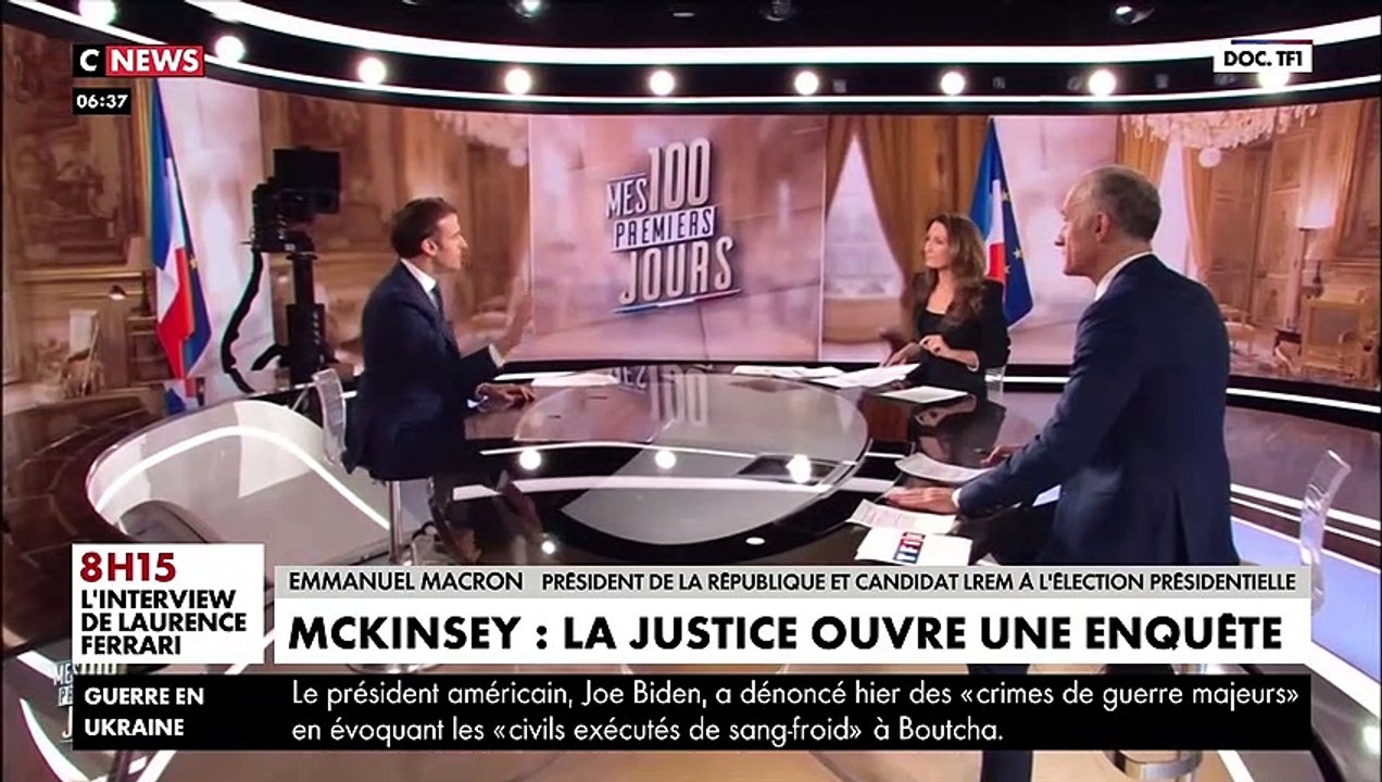 Ouverture d'une enquête sur McKinsey - Emmanuel Macron estime que "c'est une bonne chose" et précise que cela ne concerne pas "l'usage des cabinets de conseils par le gouvernement"