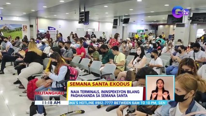Mga pasaherong pauwing probinsya, dumarami na sa NAIA | BT
