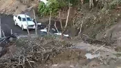 Kastamonu’da heyelan: Ağaçlar bile sürüklendi