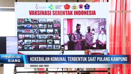 Irwasda Polda Jatim Mengikuti Vaksinasi Serentak Dipimpin Irwasum Polri di Transmart Sidoarjo