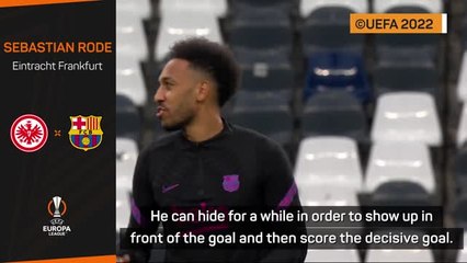 Frankfurt's Rode wary of Aubameyang threat