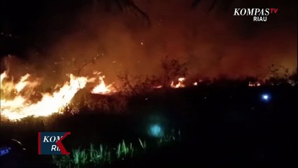 5 Hektar Lahan Terbakar Malam Hari