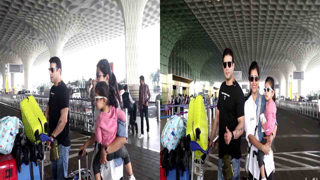 Karan Patel निकले Wife Ankita Bhargava और बेटी Mehr संग घूमने; Watch video | FilmiBeat