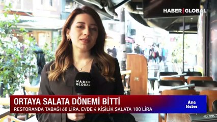 Ortaya salata dönemi bitti! Restoranda tabağı 60 lira, evde 4 kişilik salata 100 lira