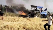 15 बीघा की नोलाइयों में फैली आग, किसानों की सूझबूझ से पाया काबू
