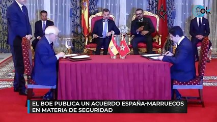 EL BOE publica un acuerdo España-Marruecos en materia de seguridad