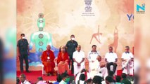 World Health Day: Lok Sabha speaker, union ministers perform yoga at Red Fort