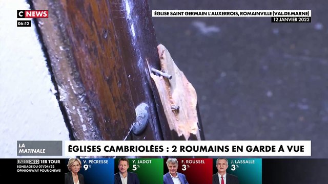 Deux hommes soupçonnés d'avoir cambriolé la cathédrale de Grenoble et plusieurs églises en région parisienne, pour un préjudice de plusieurs dizaines de milliers d'euros , placés en garde à vue - VIDEO
