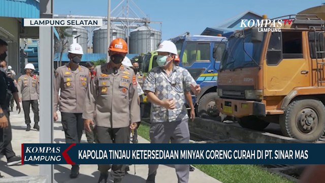 Kapolda Lampung Tinjau PT Sinar Mas Cek Ketersediaan Minyak Goreng Curah