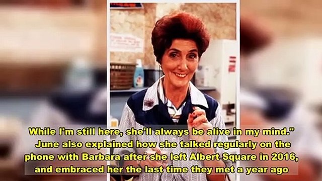 June Brown describes her final phone call with Barbara Windsor before she died