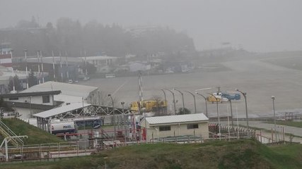 TRABZON'DA UÇUŞLARA SİS ENGELİ