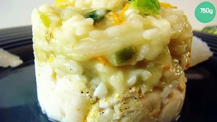 Risotto au fenouil, orange, et cabillaud