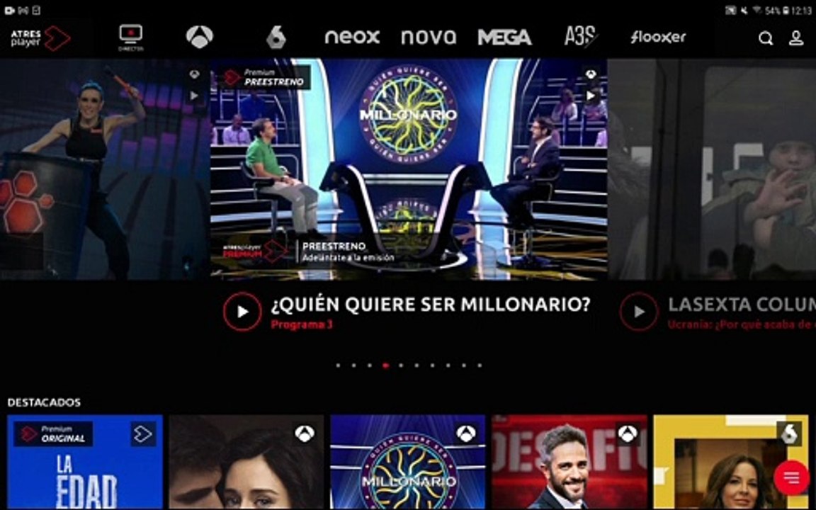 Ver Atresplayer en Android