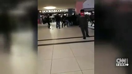 Alışveriş merkezi savaş alanına döndü
