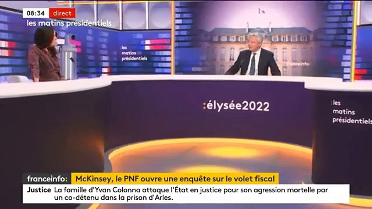 McKinsey "paiera tout ce qu'ils doivent comme impôt au Trésor public français", affirme le ministre de l'Economie Bruno Le Maire - VIDEO