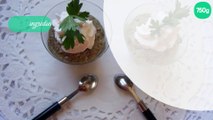 Verrines de cappuccino de cèpes et sa chantilly au lard fumé