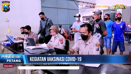 Kegiatan Vaksinasi Serentak di Kecamatan Jenggawah Kabupaten Jember