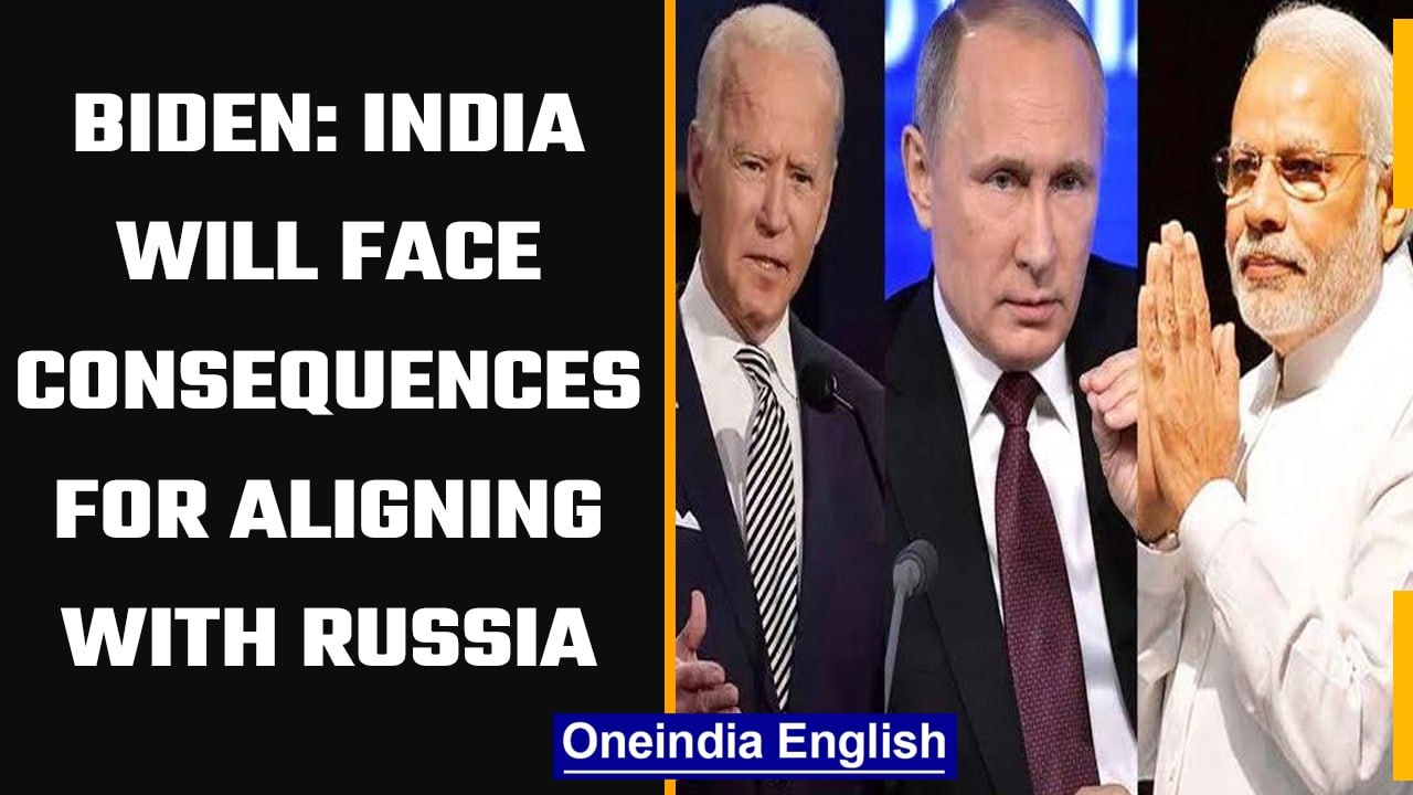 Joe Biden's economic advisor: India will face consequences for aligning with Russia | OneIndia News