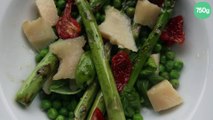 Salade de petit-pois et asperges