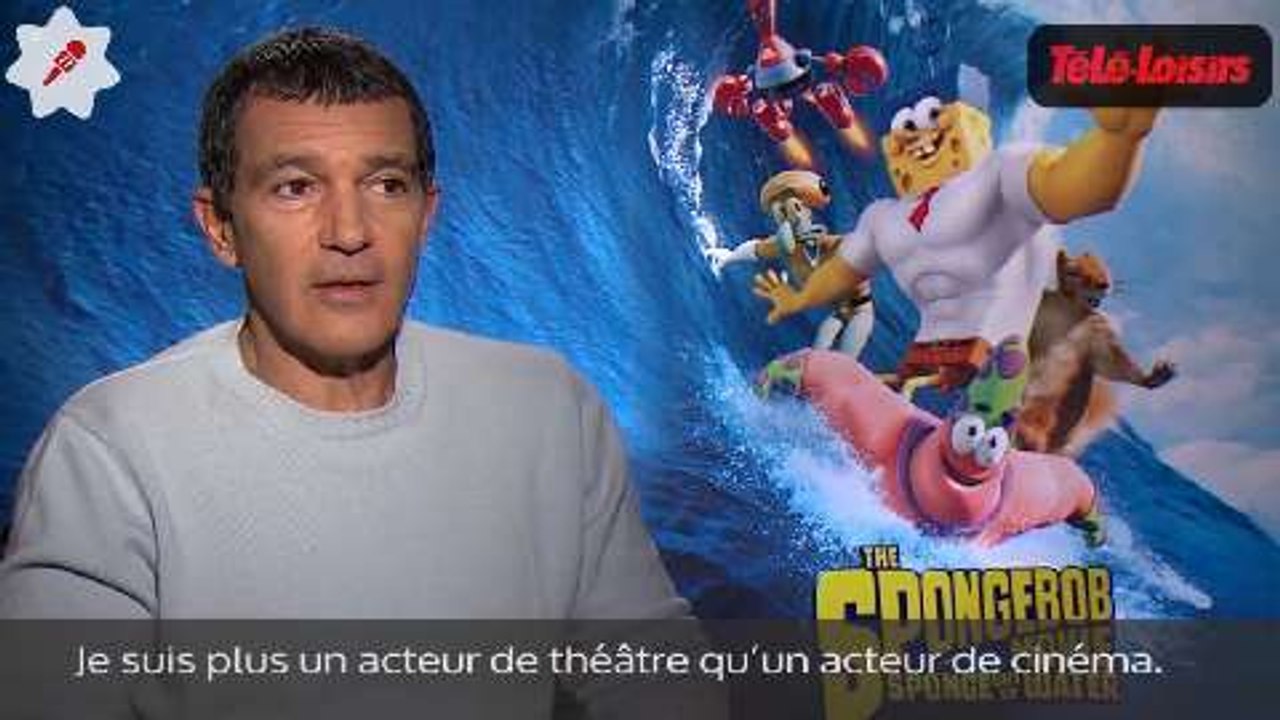 Bob l'éponge, un héros sort de l'eau : rencontre avec Antonio Banderas