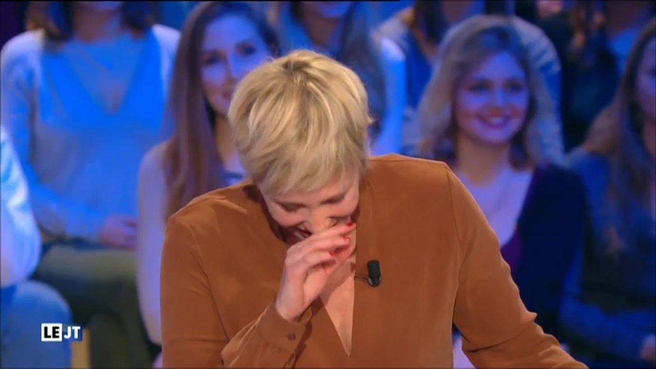 Le Grand Journal : Maïtena Biraben prise d'un fou rire pendant le JT