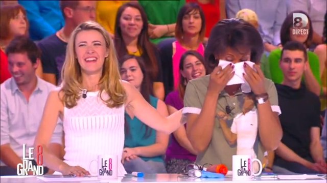 Les larmes d'Audrey Pulvar pour sa dernière dans Le Grand 8