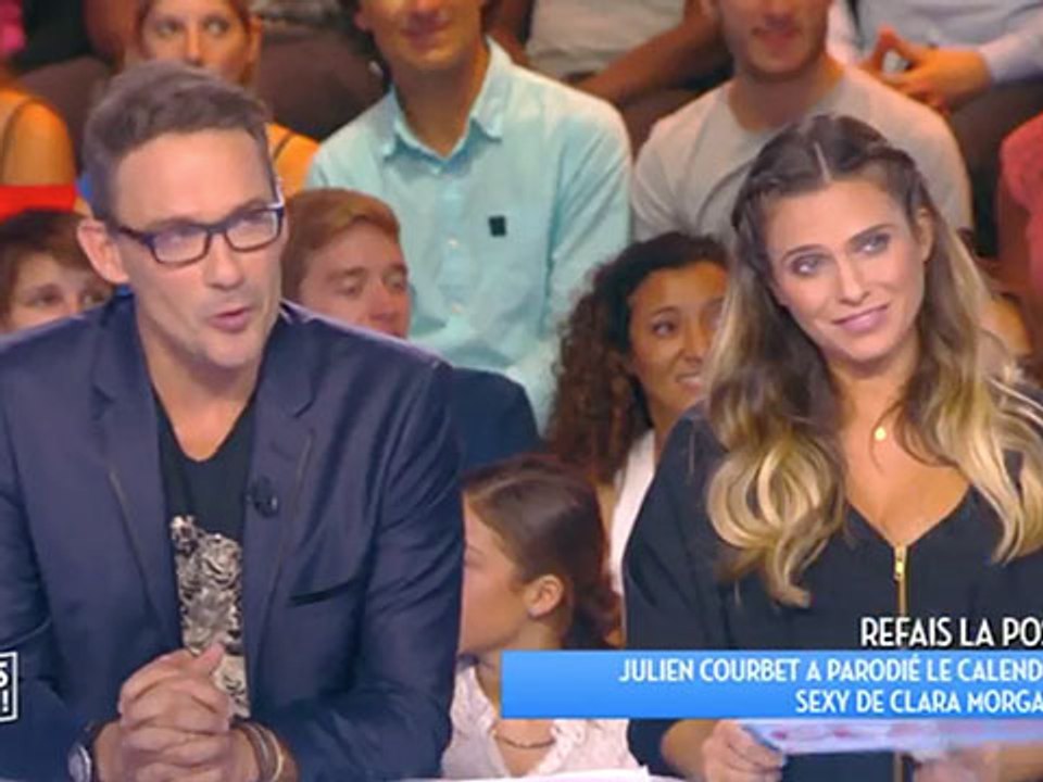 Julien Courbet parodie le calendrier de Clara Morgane