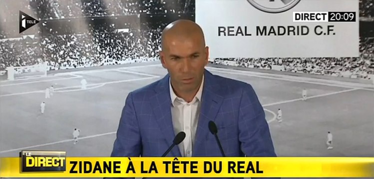 Zinedine Zidane, entraîneur du Real Madrid : ses premiers mots