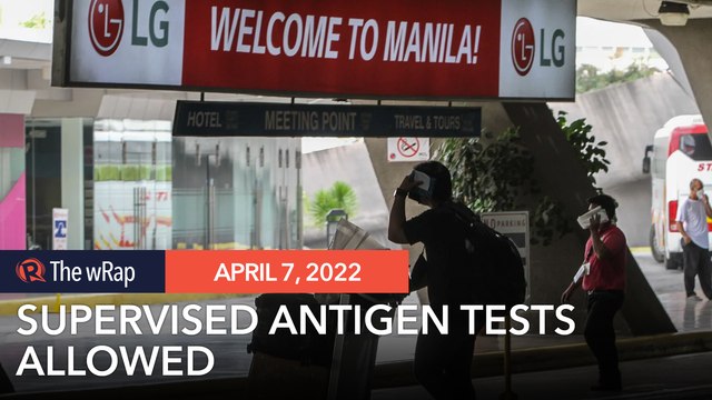 Philippines allows supervised antigen tests for inbound travelers