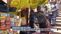 INCIVISIME  PASSERELLES PRISES EN OTAGE PAR DES MARCHANDS ESPACE TV FM GUINEE