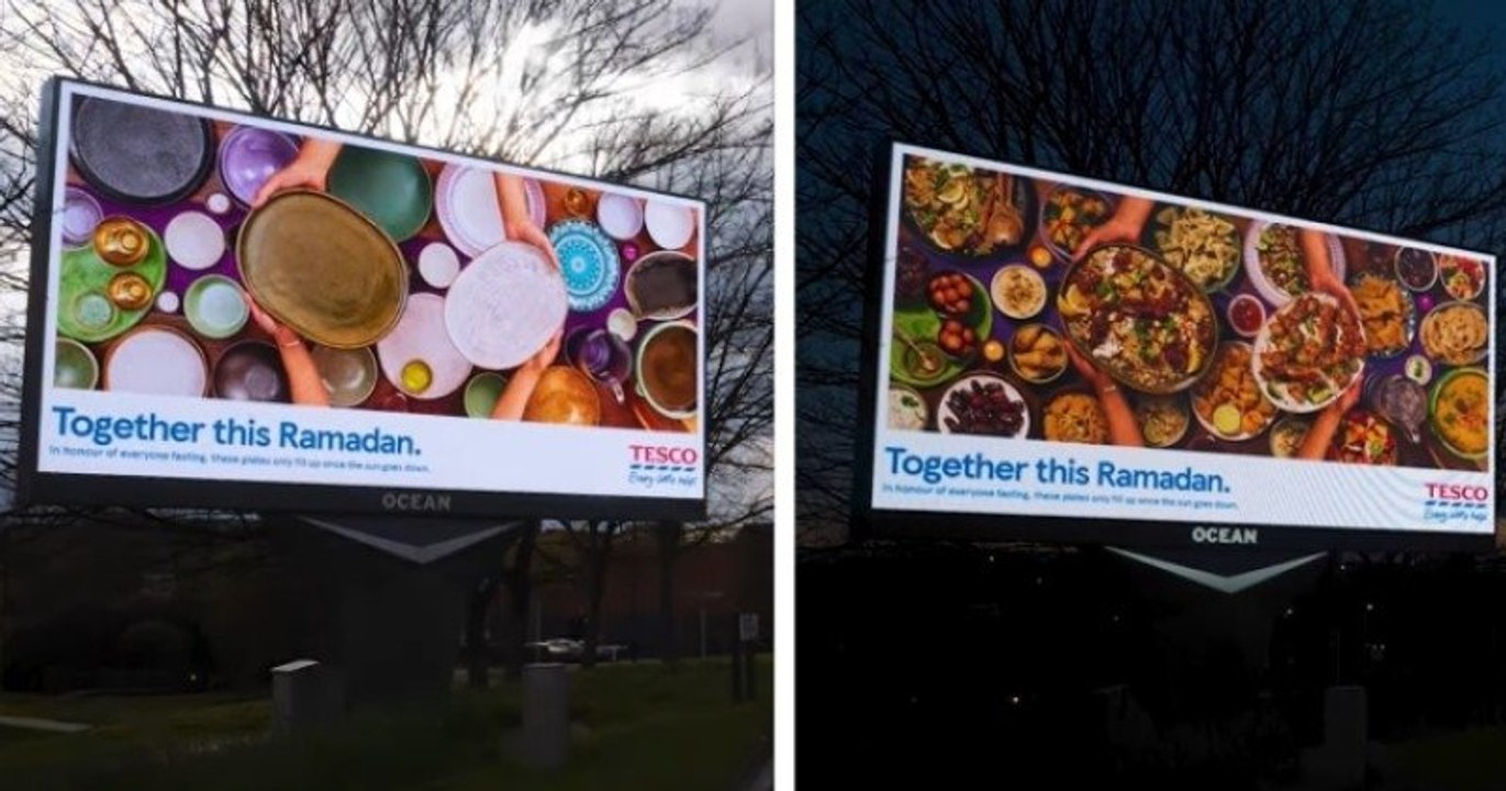 Ramadan : une agence publicitaire crée des panneaux d'affichage qui évoluent au coucher du soleil
