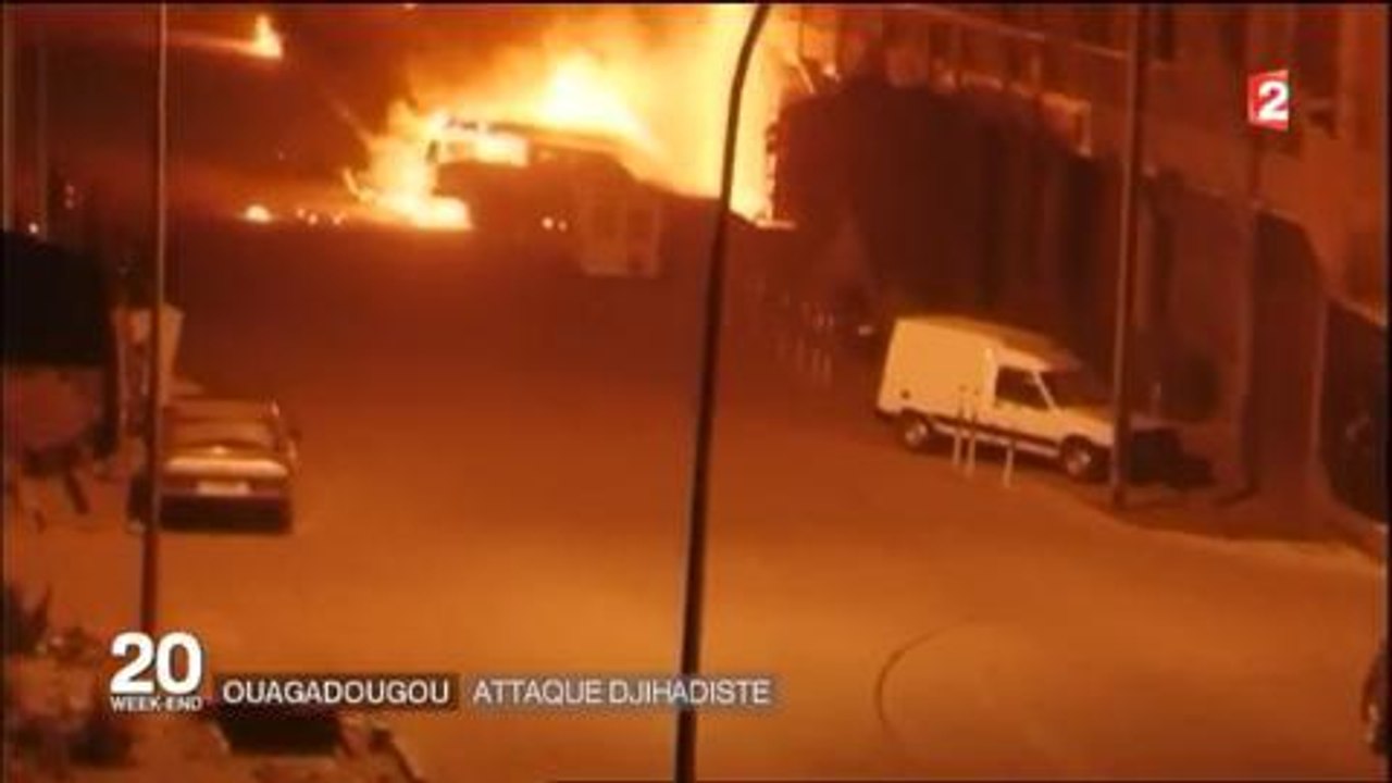 Attentat de Ouagadougou - le reportage d'ouverture du JT de Laurent Delahousse sur France 2
